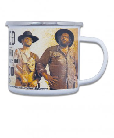 Bud Spencer Emaillebecher - Wanted 9 x 9 cm